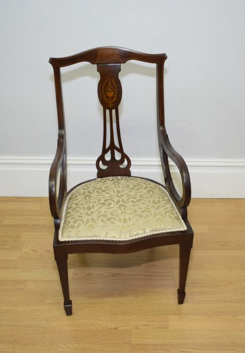 ANTIQUE EDWARDIAN CHILD'S ARM CHAIR - ADDITIONAL PHOTO 13