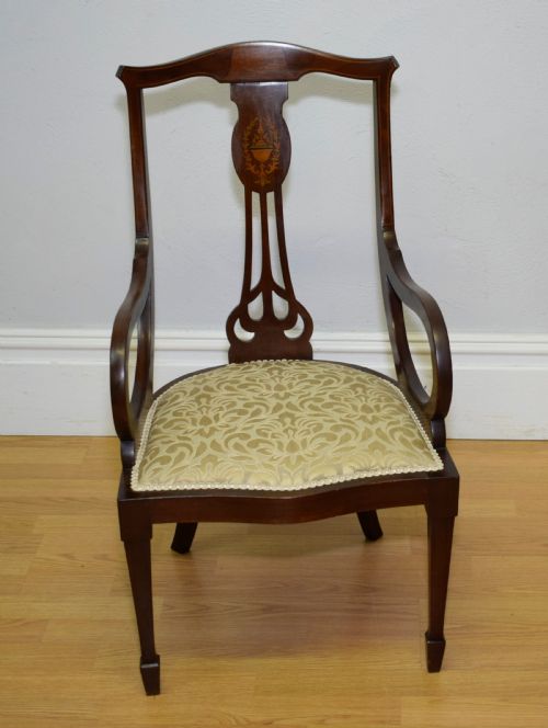 ANTIQUE EDWARDIAN CHILD'S ARM CHAIR - ADDITIONAL PHOTO 16