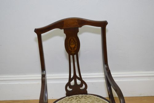 ANTIQUE EDWARDIAN CHILD'S ARM CHAIR - ADDITIONAL PHOTO 17