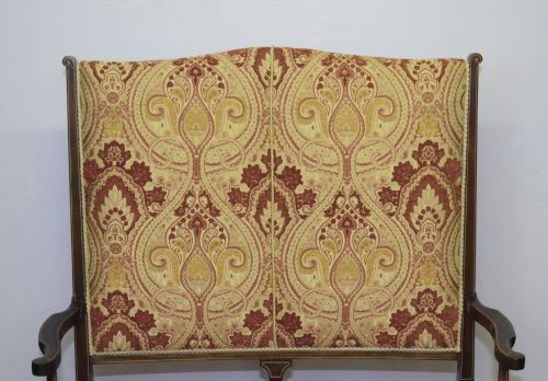 ANTIQUE ARTS CRAFTS MOVEMENT INLAID SOFA COUCH CIRCA 1890 - ADDITIONAL PHOTO 23