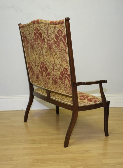 ANTIQUE ARTS CRAFTS MOVEMENT INLAID SOFA COUCH CIRCA 1890 - ADDITIONAL PHOTO 25