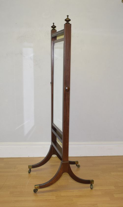 early 20th century cheval mirror - CATEGORY: ANTIQUE MIRRORS - DATED 1900