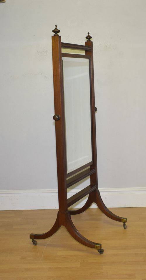 EARLY 20TH CENTURY CHEVAL MIRROR - ADDITIONAL PHOTO 1