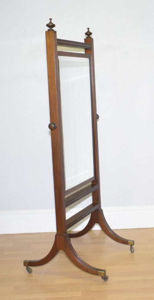 EARLY 20TH CENTURY CHEVAL MIRROR - ADDITIONAL PHOTO 2