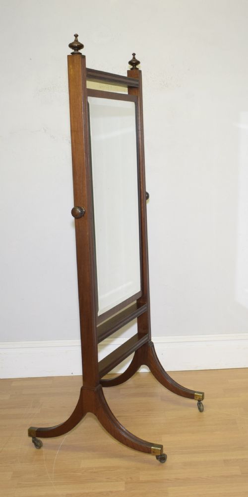 EARLY 20TH CENTURY CHEVAL MIRROR - ADDITIONAL PHOTO 3