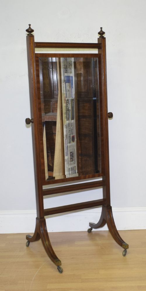 EARLY 20TH CENTURY CHEVAL MIRROR - ADDITIONAL PHOTO 6