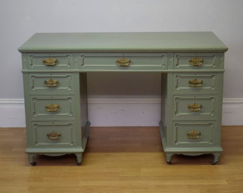 VICTORIAN PEDESTAL DESK - ADDITIONAL PHOTO 13