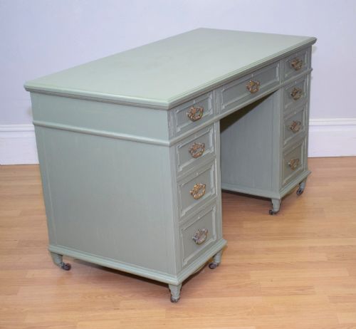 VICTORIAN PEDESTAL DESK - ADDITIONAL PHOTO 15
