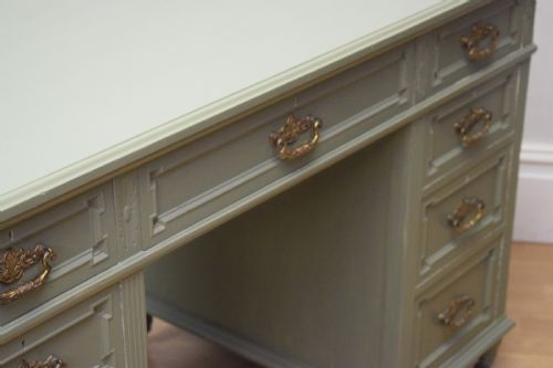 VICTORIAN PEDESTAL DESK - ADDITIONAL PHOTO 17