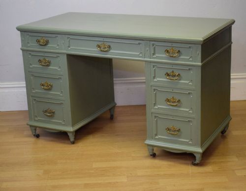 VICTORIAN PEDESTAL DESK - ADDITIONAL PHOTO 21