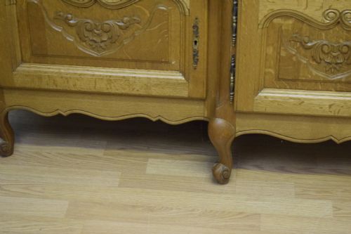 EARLY 20TH CENTURY OAK DISPLAY CABINET - ADDITIONAL PHOTO 6