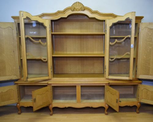 EARLY 20TH CENTURY OAK DISPLAY CABINET - ADDITIONAL PHOTO 13