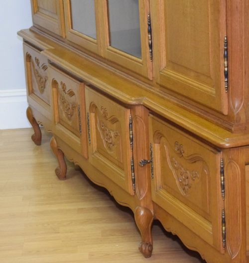 EARLY 20TH CENTURY OAK DISPLAY CABINET - ADDITIONAL PHOTO 15