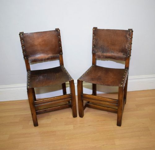 EARLY 20TH CENTURY SET OF 8 OAK DINING CHAIRS - ADDITIONAL PHOTO 7