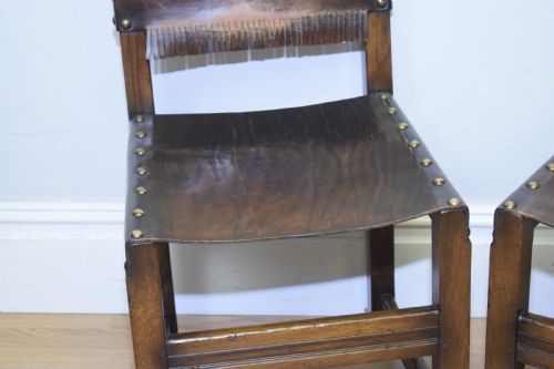 EARLY 20TH CENTURY SET OF 8 OAK DINING CHAIRS - ADDITIONAL PHOTO 10