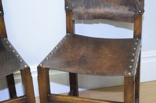 EARLY 20TH CENTURY SET OF 8 OAK DINING CHAIRS - ADDITIONAL PHOTO 11