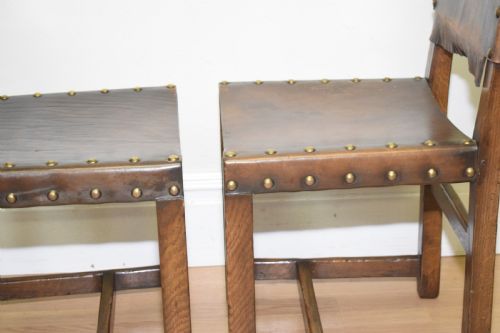EARLY 20TH CENTURY SET OF 8 OAK DINING CHAIRS - ADDITIONAL PHOTO 13