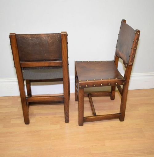EARLY 20TH CENTURY SET OF 8 OAK DINING CHAIRS - ADDITIONAL PHOTO 15