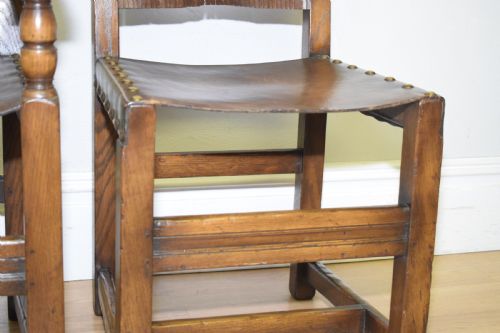 EARLY 20TH CENTURY SET OF 8 OAK DINING CHAIRS - ADDITIONAL PHOTO 22