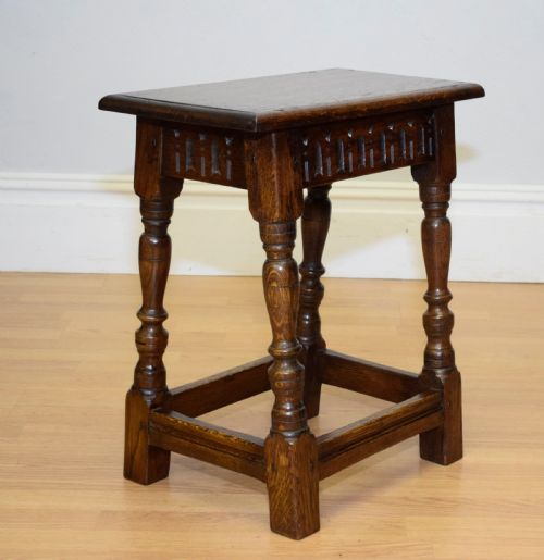 early 20th century oak joint stool - CATEGORY: ANTIQUE STOOLS - DATED 1900