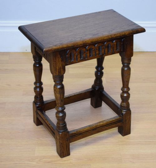 EARLY 20TH CENTURY OAK JOINT STOOL - ADDITIONAL PHOTO 10