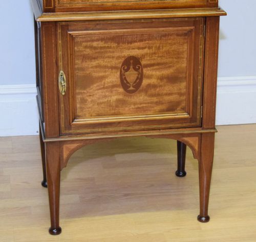 ANTIQUE EDWARDIAN INLAID CABINET - ADDITIONAL PHOTO 3