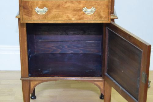 ANTIQUE EDWARDIAN INLAID CABINET - ADDITIONAL PHOTO 10