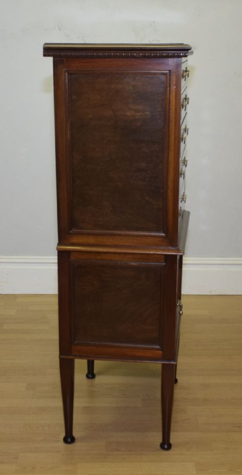 ANTIQUE EDWARDIAN INLAID CABINET - ADDITIONAL PHOTO 13