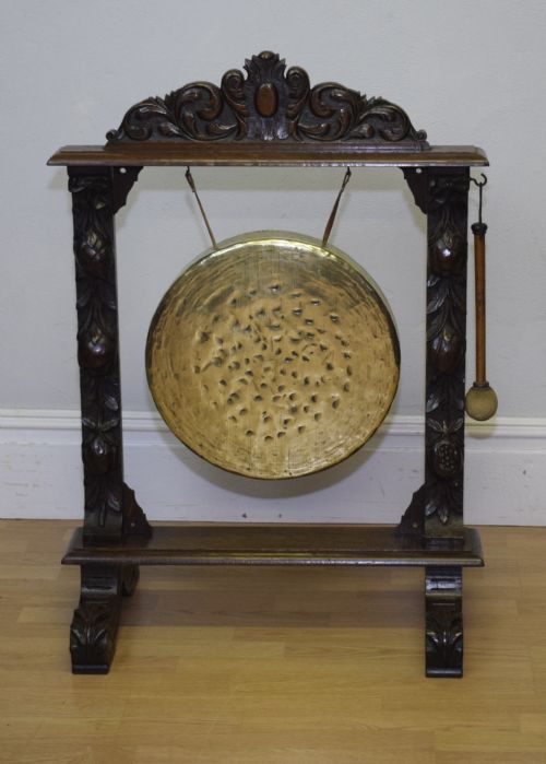 ANTIQUE VICTORIAN GONG - ADDITIONAL PHOTO 1