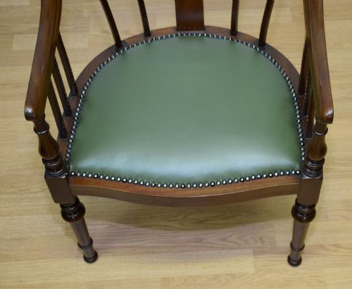 ANTIQUE MAHOGANY LIBRARY CHAIR - ADDITIONAL PHOTO 13