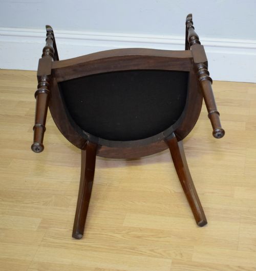 ANTIQUE MAHOGANY LIBRARY CHAIR - ADDITIONAL PHOTO 13