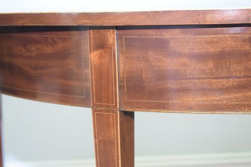 ANTIQUE DEMILUNE CONSOLE TABLE - ADDITIONAL PHOTO 5