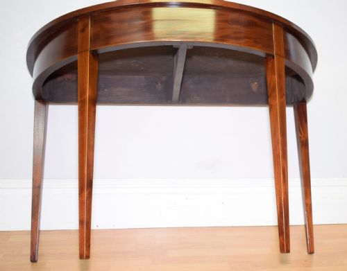 ANTIQUE DEMILUNE CONSOLE TABLE - ADDITIONAL PHOTO 12