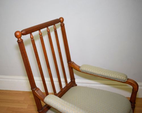 ANTIQUE REGENCY SATINWOOD ARMCHAIR - ADDITIONAL PHOTO 2