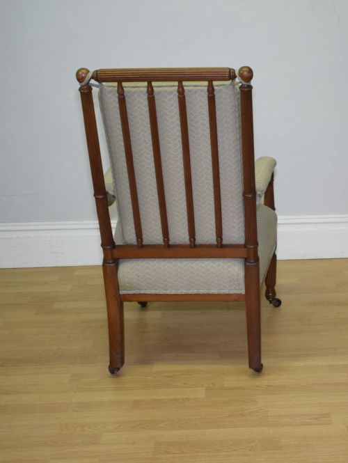 ANTIQUE REGENCY SATINWOOD ARMCHAIR - ADDITIONAL PHOTO 12