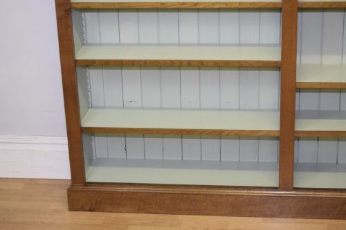 ANTIQUE VICTORIAN OAK BOOKCASE - ADDITIONAL PHOTO 4