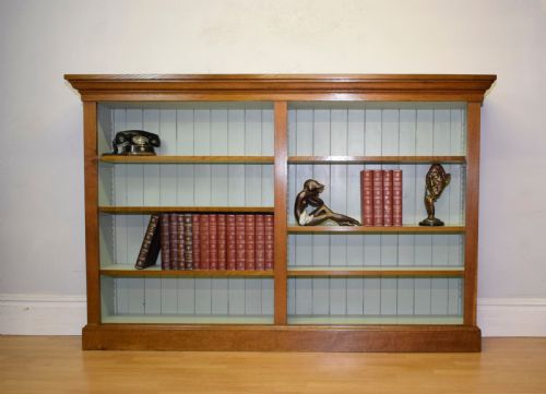 ANTIQUE VICTORIAN OAK BOOKCASE - ADDITIONAL PHOTO 6
