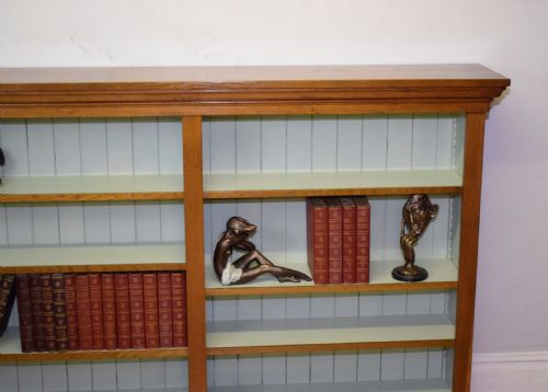 ANTIQUE VICTORIAN OAK BOOKCASE - ADDITIONAL PHOTO 8