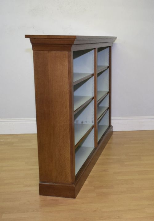 ANTIQUE VICTORIAN OAK BOOKCASE - ADDITIONAL PHOTO 10