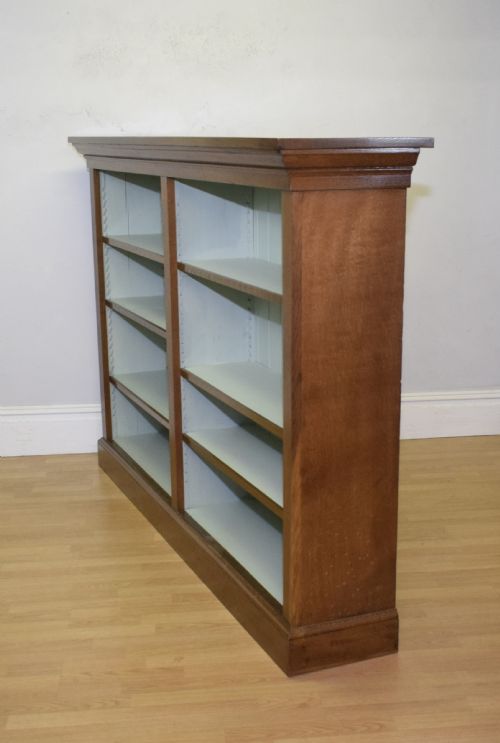 ANTIQUE VICTORIAN OAK BOOKCASE - ADDITIONAL PHOTO 12