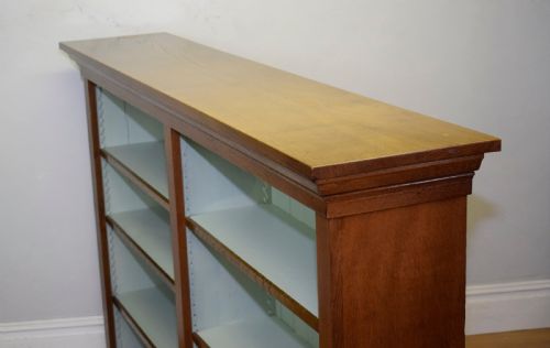 ANTIQUE VICTORIAN OAK BOOKCASE - ADDITIONAL PHOTO 13