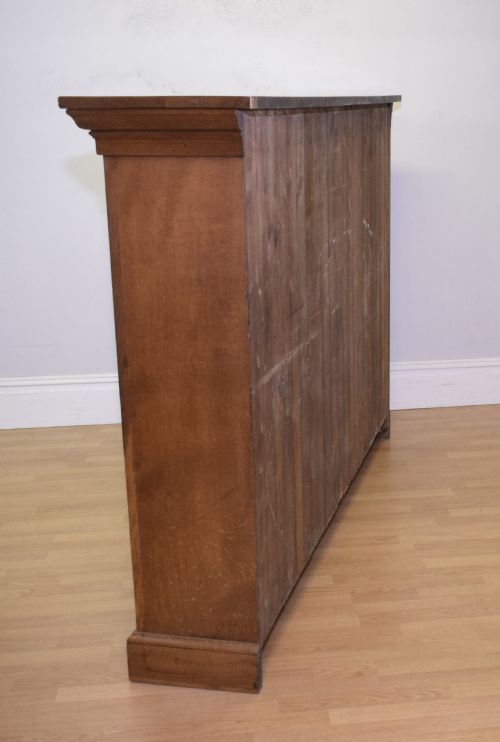 ANTIQUE VICTORIAN OAK BOOKCASE - ADDITIONAL PHOTO 17