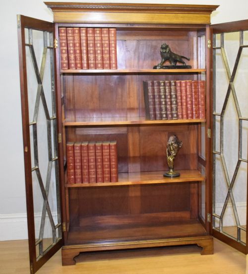 BOOKCASE EDWARDIAN MAHOGANY - ADDITIONAL PHOTO 6