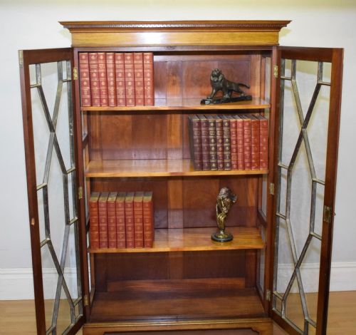 BOOKCASE EDWARDIAN MAHOGANY - ADDITIONAL PHOTO 7
