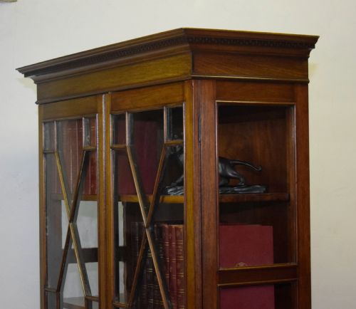 BOOKCASE EDWARDIAN MAHOGANY - ADDITIONAL PHOTO 10
