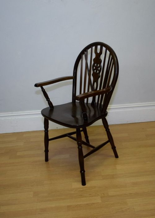 EARLY 20TH CENTURY WHEEL BACK ARMCHAIR - ADDITIONAL PHOTO 6