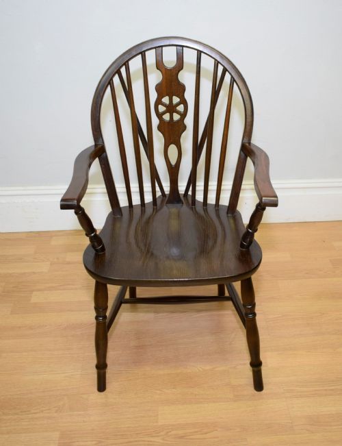 EARLY 20TH CENTURY WHEEL BACK ARMCHAIR - ADDITIONAL PHOTO 9