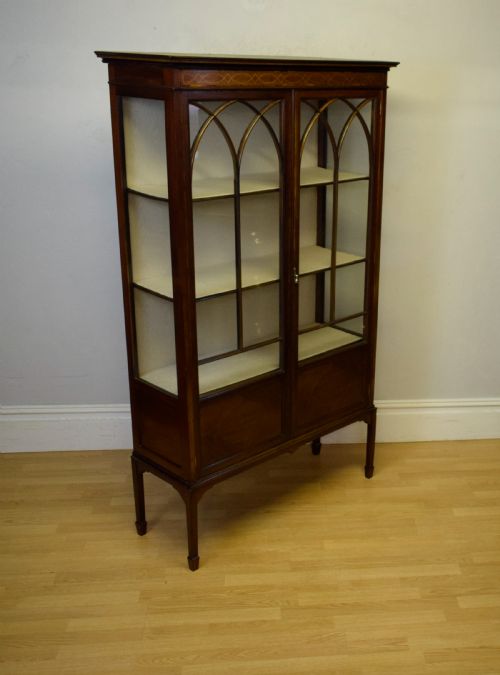 fig 2. Antique Edwardian Display Cabinet