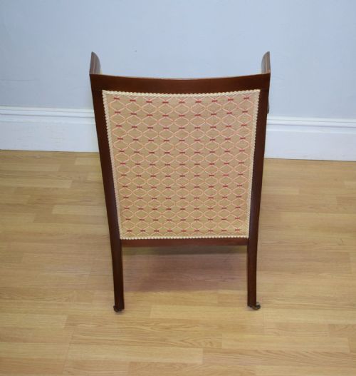 ANTIQUE EDWARDIAN ARMCHAIR EASY CHAIR - ADDITIONAL PHOTO 10