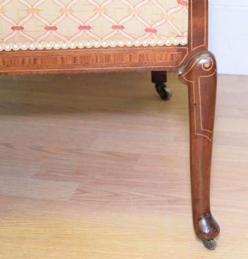 ANTIQUE EDWARDIAN ARMCHAIR EASY CHAIR - ADDITIONAL PHOTO 13